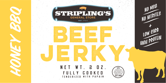 Stripling's Sweet Heat Honey BBQ Beef Jerky