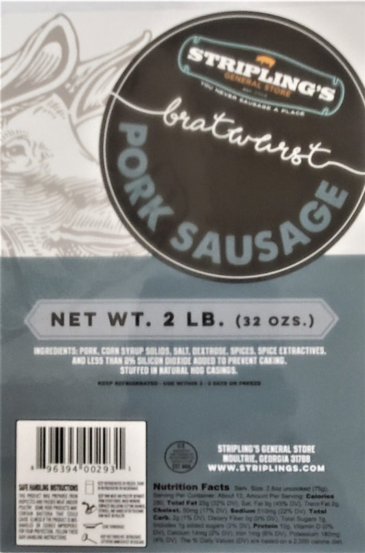 Bratwurst Sausage 2lbs