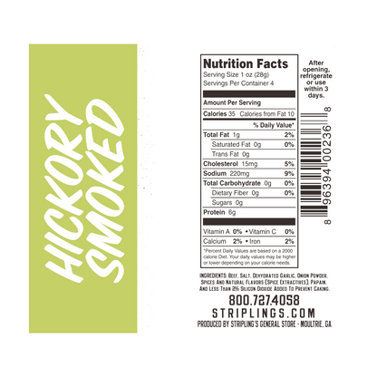 Stripling's Hickory Smoked Beef Jerky