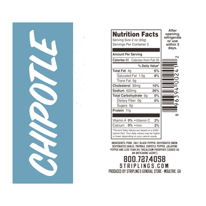 Stripling's Chipotle Pork Jerky