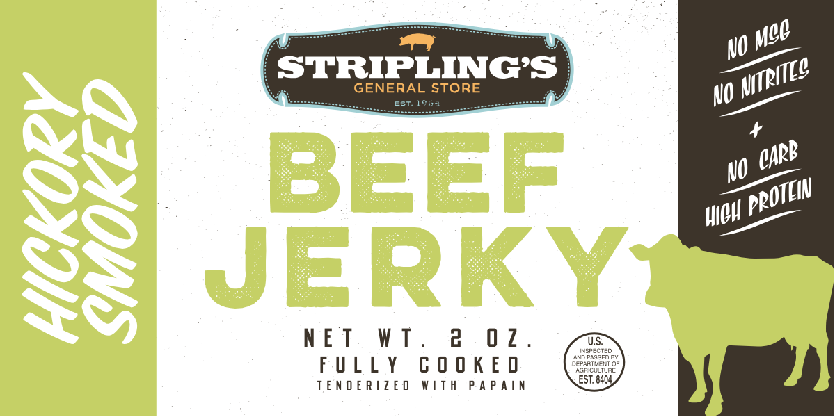 Stripling's Hickory Smoked Beef Jerky