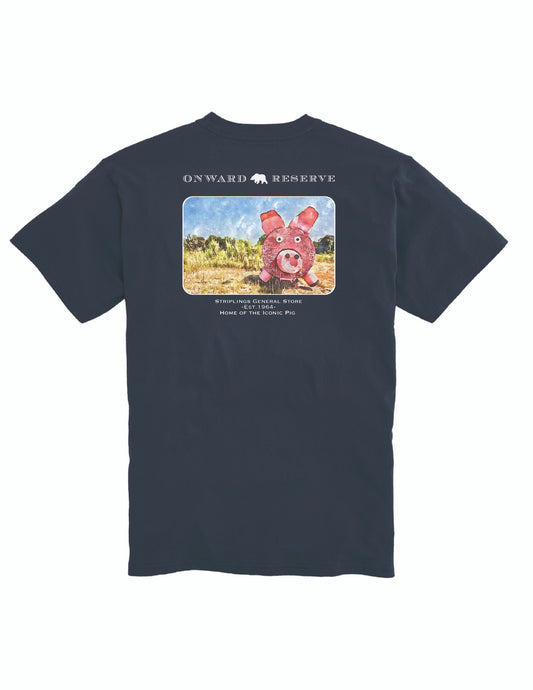 Onward Reserve Striplings T-Shirt (Wash Demin Pig)