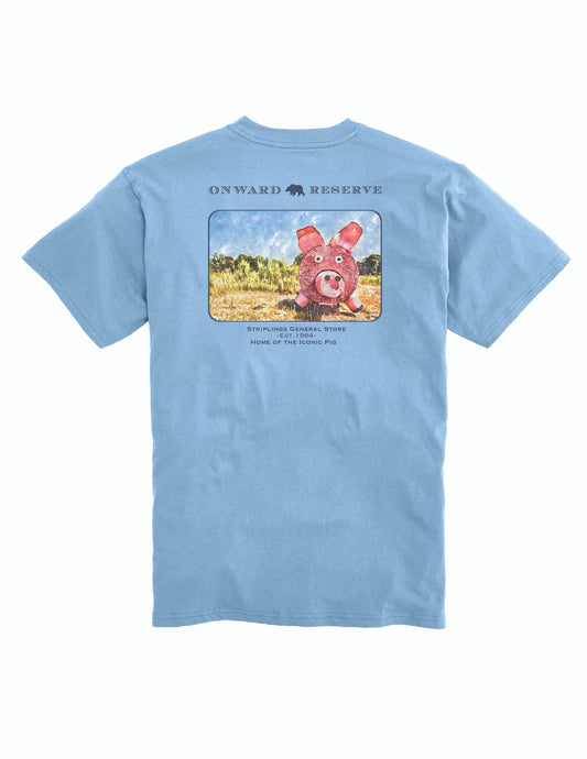 Onward Reserve Striplings T-Shirt (Sky Blue Pig)