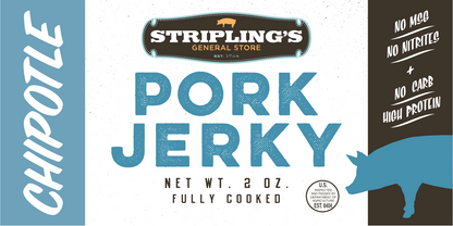 Stripling's Chipotle Pork Jerky