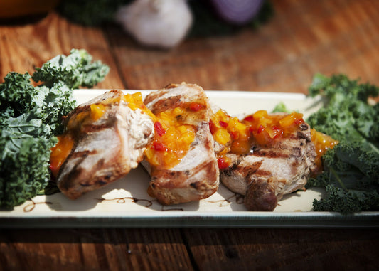 2 - Stripling's Boneless Stuffed Pork Chops - Appr 8 oz each